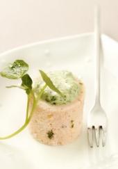 Terrine de saumon sauce cresson