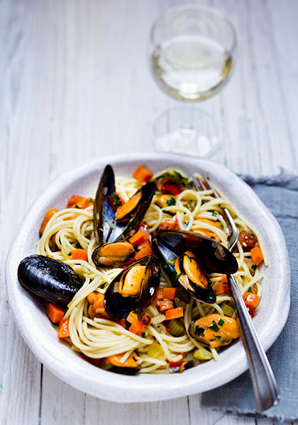 Spaghettis aux moules