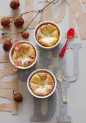 Petits clafoutis aux litchis et à l&#039;amande