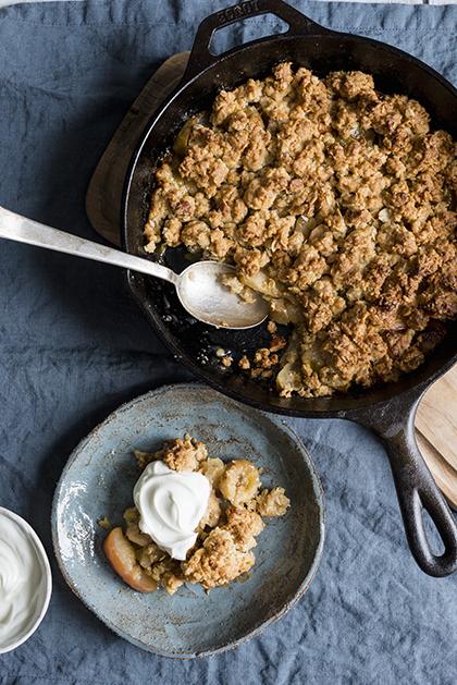 Crumble pomme banane