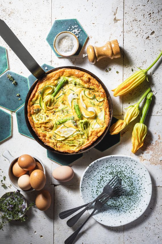 Frittata de courgettes