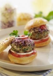 Mini burgers au veau et aux herbes