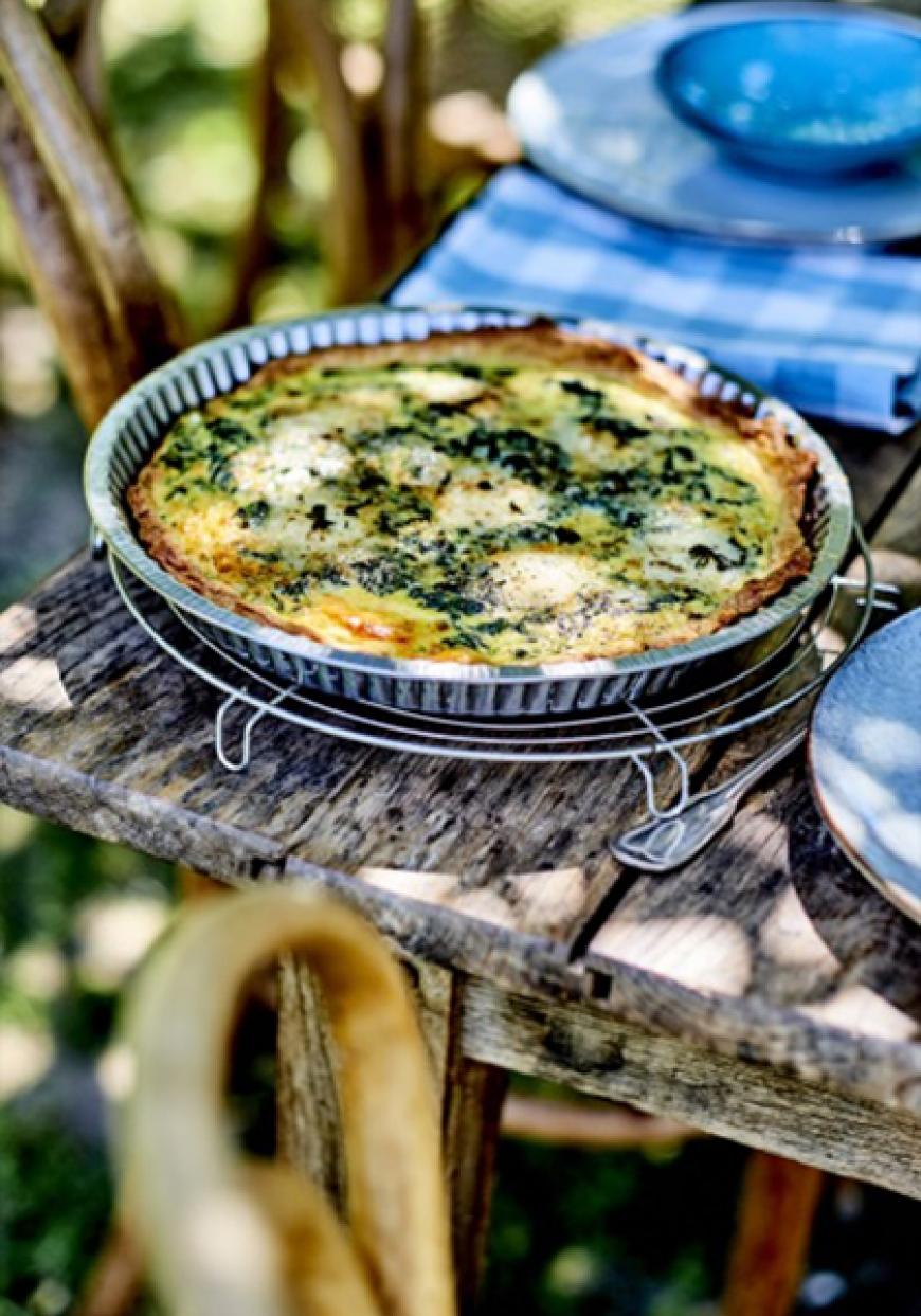 Tarte épinards et chèvre