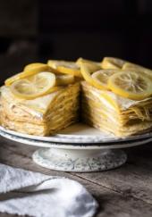 Gâteau de crêpes au lemon curd