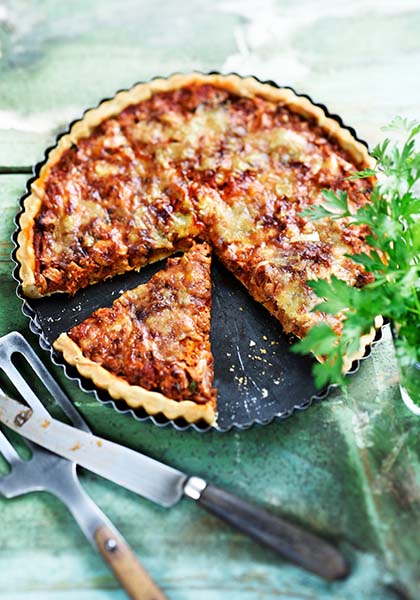 Quiche au thon et à la tomate