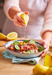 Salade de quinoa aux radis et aux carottes