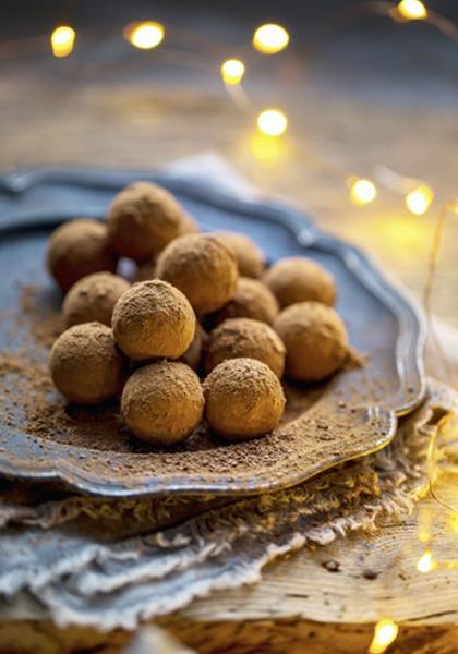 Truffes au chocolat et aux épices