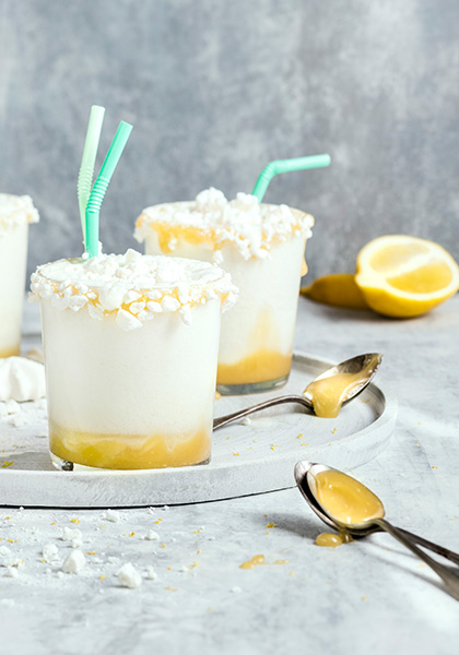 Milk-shake façon tarte au citron meringuée