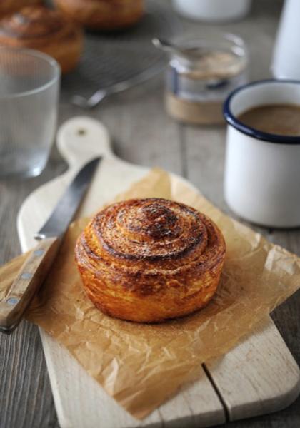 Brioches feuilletées à la cannelle