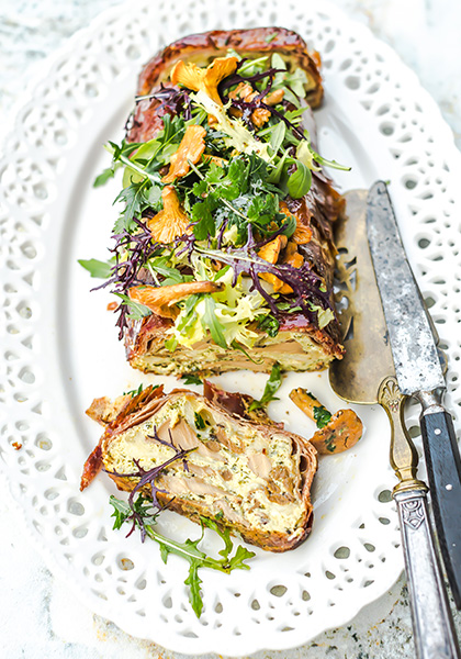 Terrine de champignons des bois