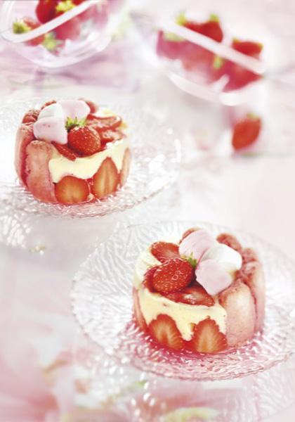 Mini charlottes aux fruits rouges et aux Chamallows