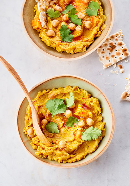 Dahl de pois chiches et carottes