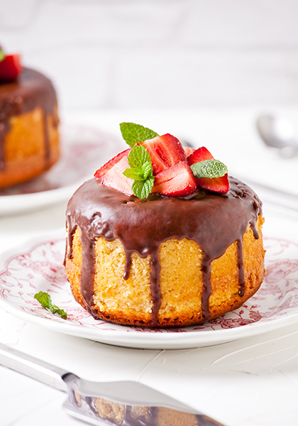 Cakes fraise chocolat