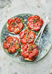 Mini Tatin de tomates cerises au vieux balsamique