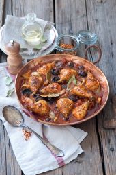 Pilons de poulet à la tomate et aux champignons