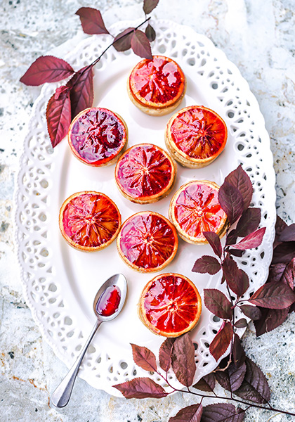 Cakes à l&#039;orange sanguine