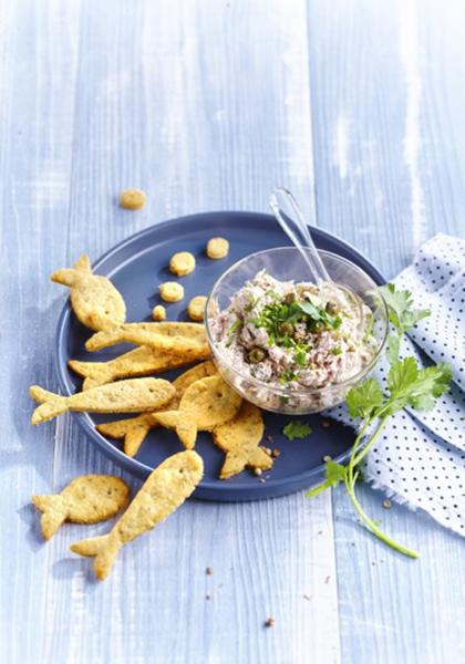 Rillettes de sardines de Bretagne et crackers aux algues