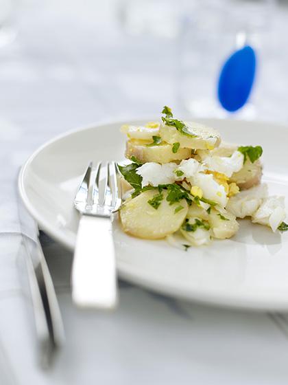 Salade de cabillaud à la portugaise