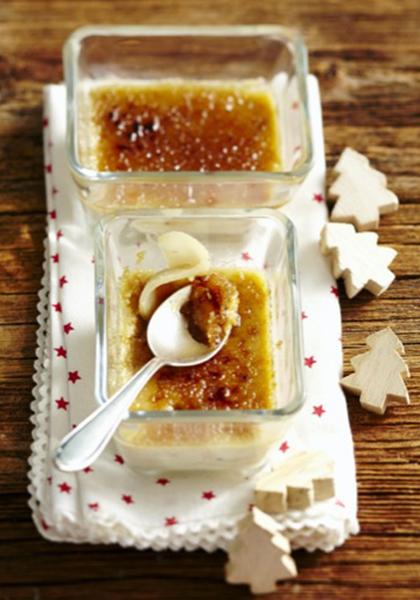 Crème brûlée à la poire