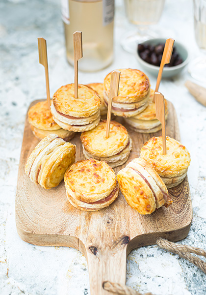 Bouchées façon croque-monsieur