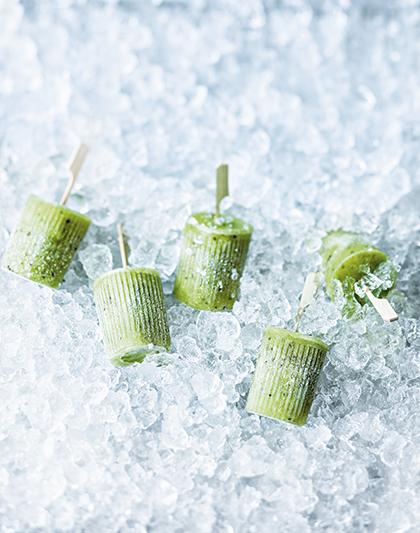 Bâtonnets glacés aux kiwis