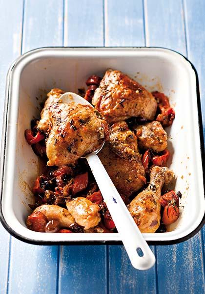 Cocotte de poulet aux tomates