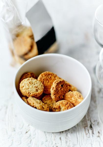 Sablés au fromage et aux noisettes