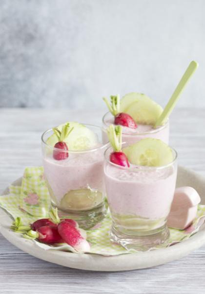 Mousse de radis au chèvre frais