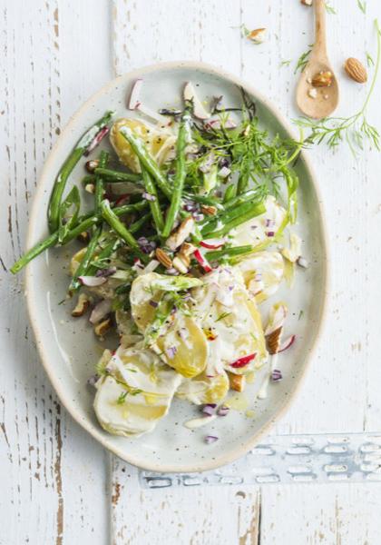 Salade de pommes de terre et haricots verts