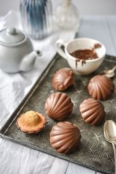 Madeleines citron chocolat