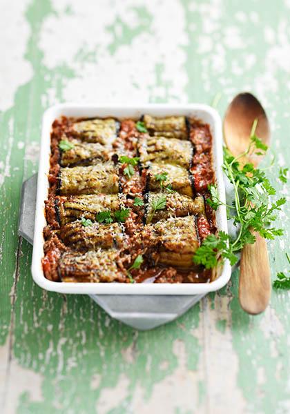 Aubergines à la bolognaise