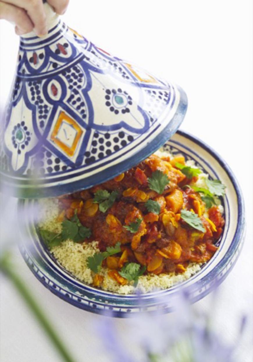 Tajine de poulet aux fruits secs