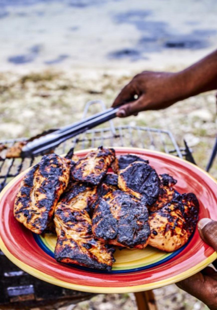 Poulet mariné sauce barbecue