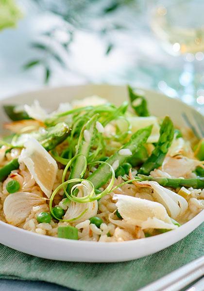 Risotto aux asperges vertes et parmesan