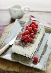 Semifreddo au sabayon, chocolat et framboises