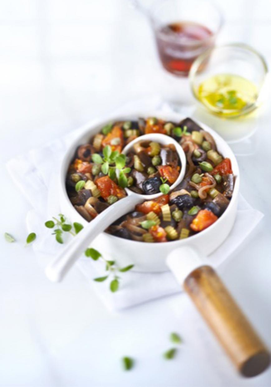 Caponata d&#039;aubergine