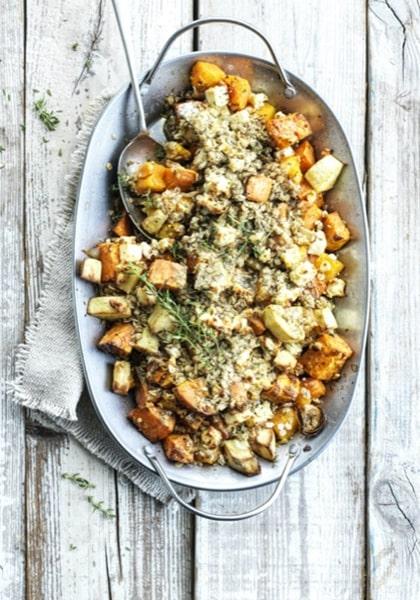 Crumble aux légumes d&#039;automne et au fromage