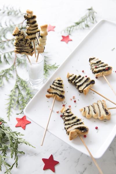 Sapins de Noël à la tapenade