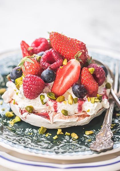 Pavlova aux fruits rouges, meringue inratable !