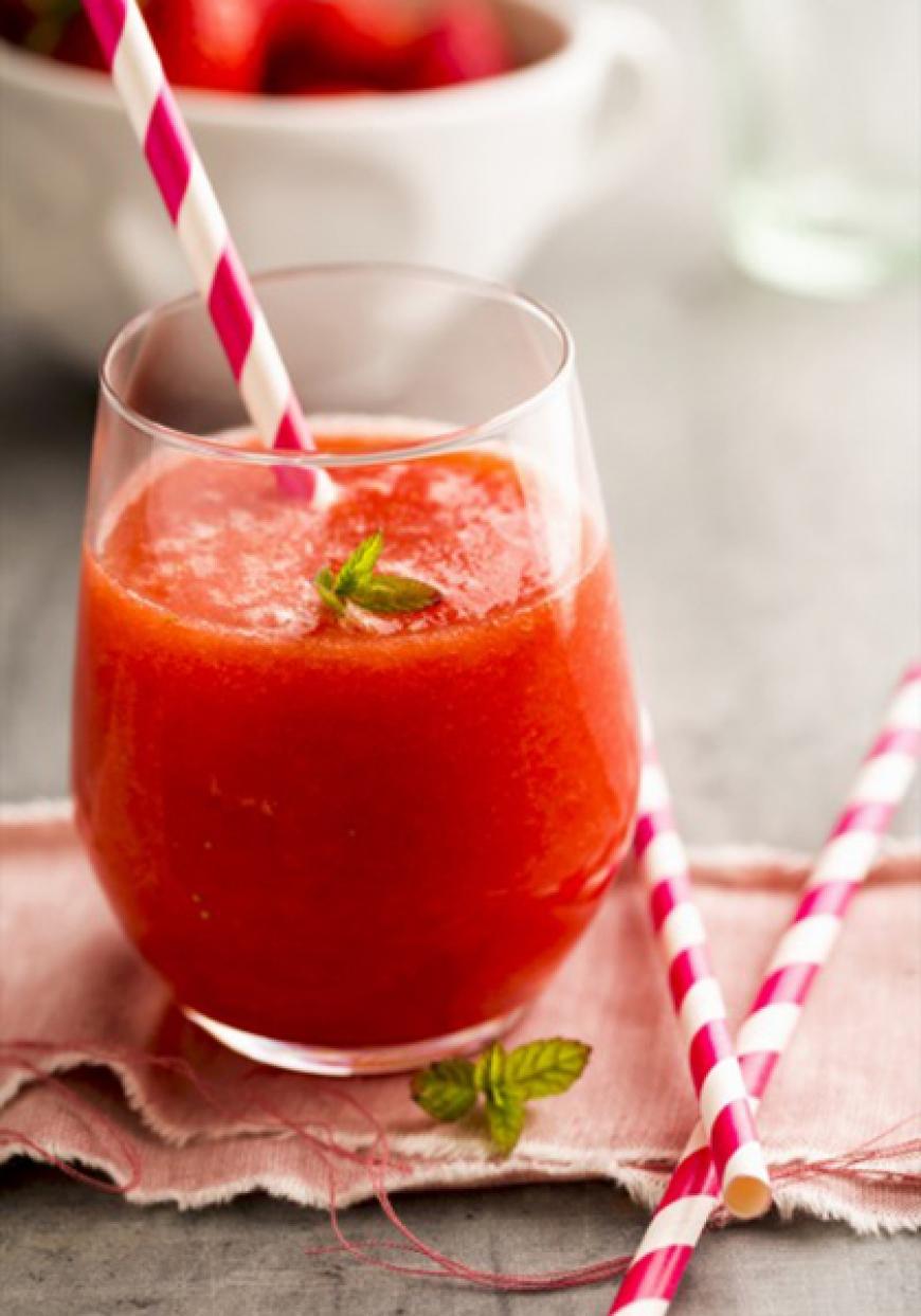 Smoothie fraises menthe