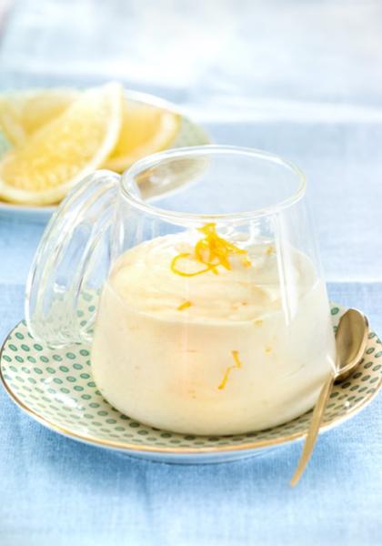 Mousse de yaourt au citron