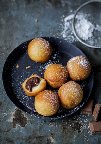 Beignets au chocolat praliné