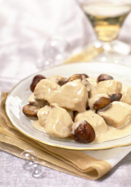 Blanquette de dinde aux marrons