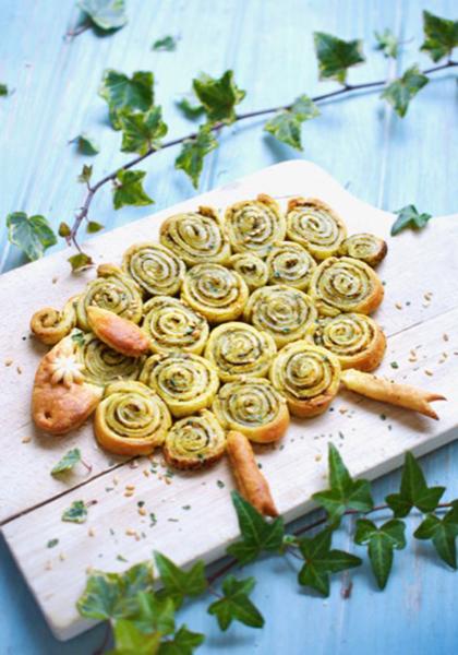 Feuilleté mouton de Pâques au pesto de roquette