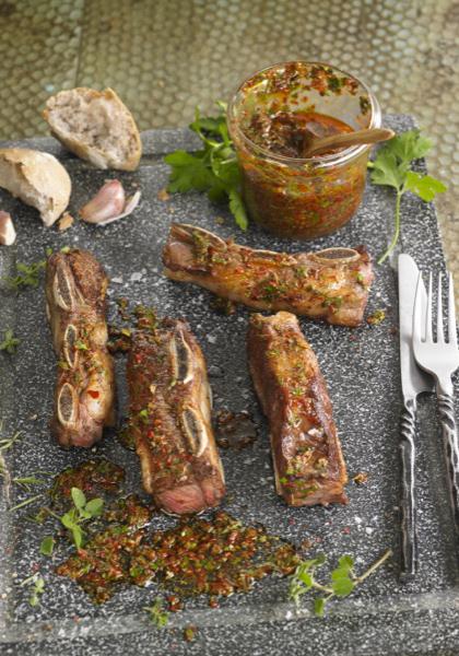 Grillades sauce chimichurri