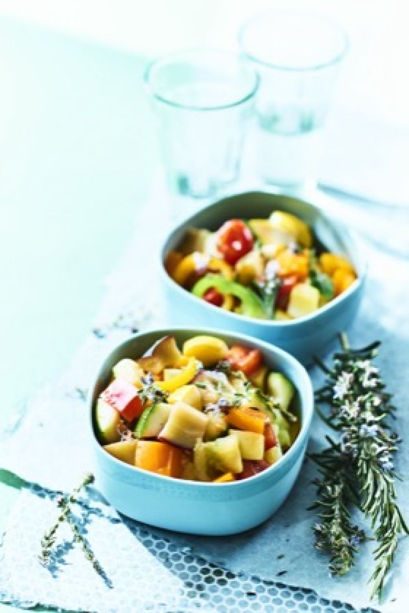 Ratatouille croquante en salade