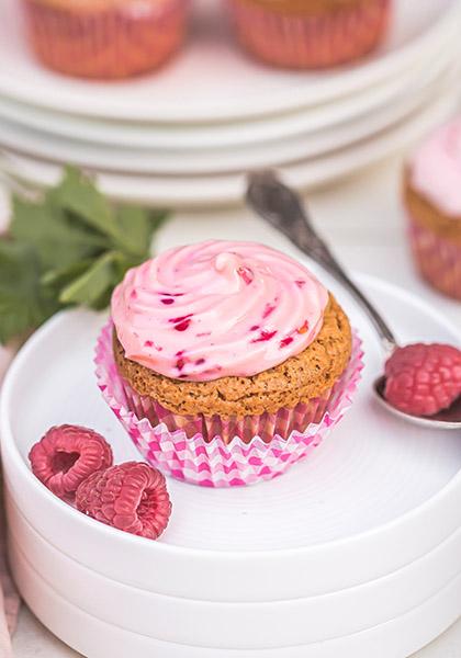 Cupcakes glaçage framboise