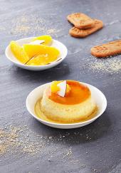 Flan coco au caramel d’orange