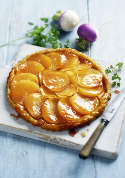 Tatin de navets au miel et à l&#039;orange