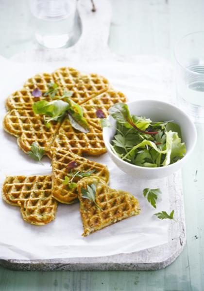 Gaufres de pommes de terre aux herbes